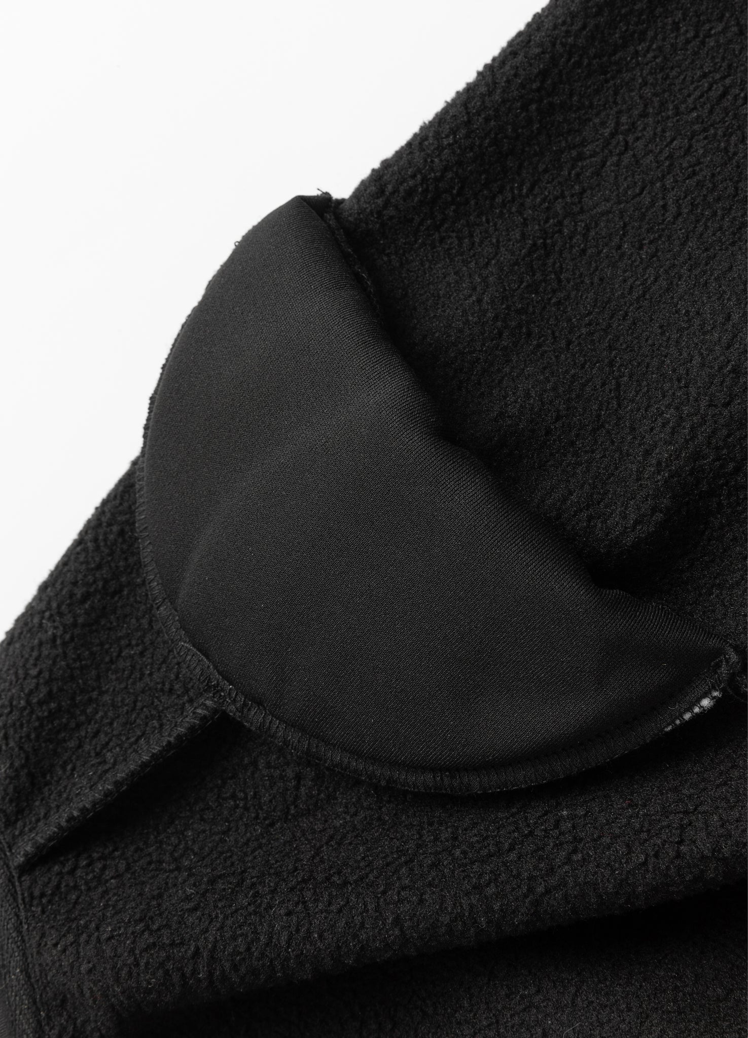 DP PARADIS 23AW Shoulder Pad Velvet Zipper Hoodie