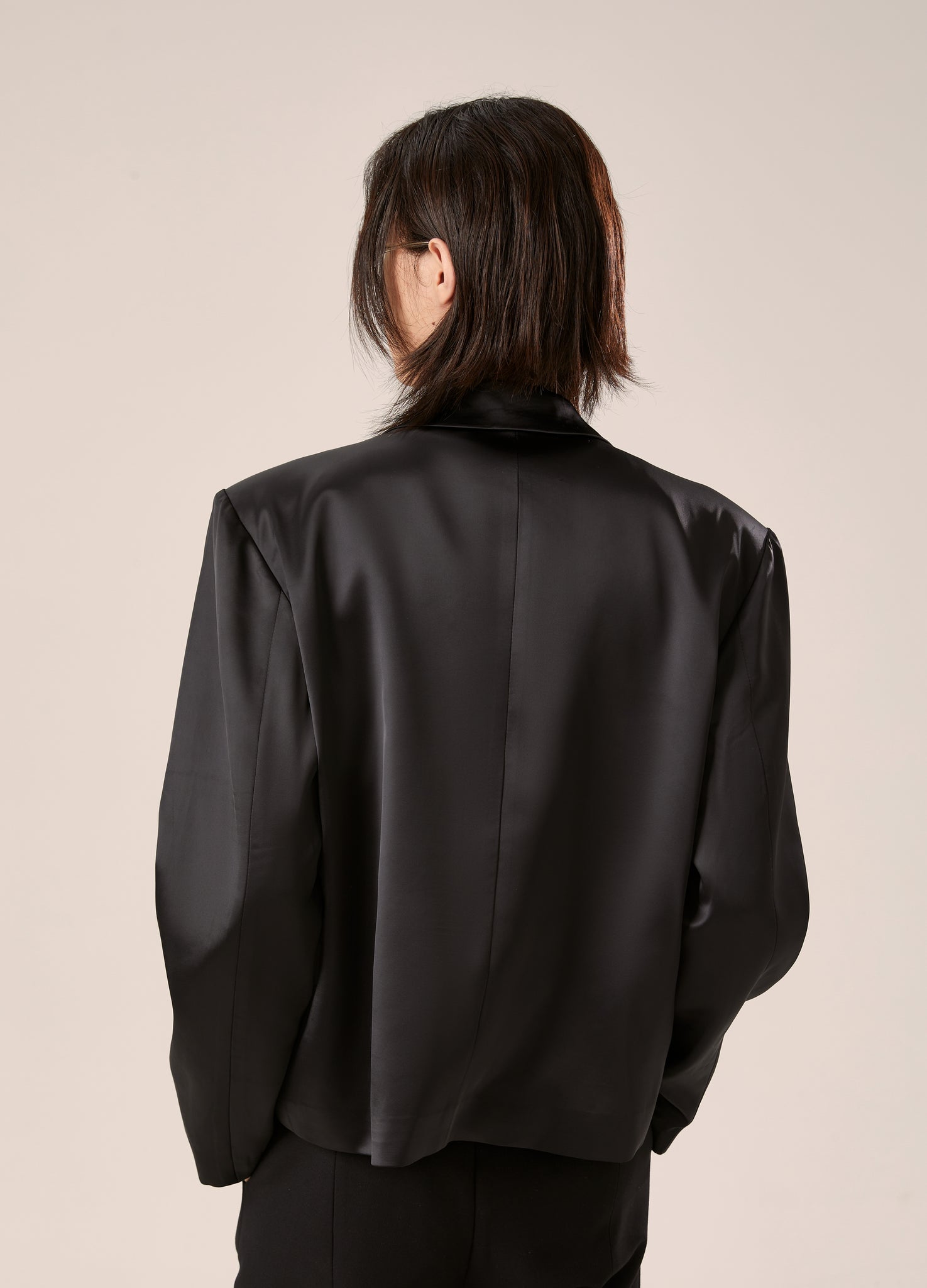 DP PARADIS 23AW ELEGANT Satin Double-Zip Jacket