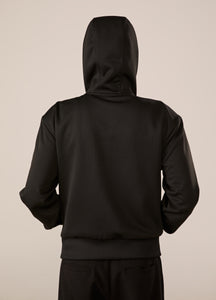 DP PARADIS 23AW Shoulder Pad Velvet Zipper Hoodie