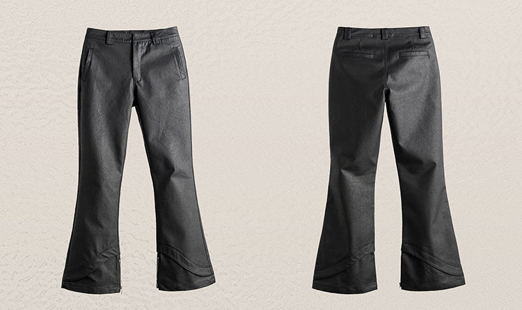 DP PARADIS 23AW WAVE Waxed Trousers